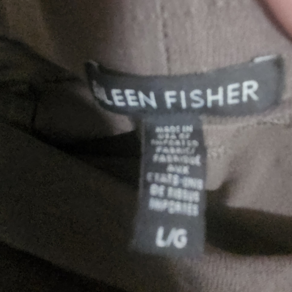 Eileen Fisher pull on cropped pants suze large - Picture 6 of 9